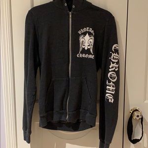 Vintage Chrome Hoodie Dark Gray Medium